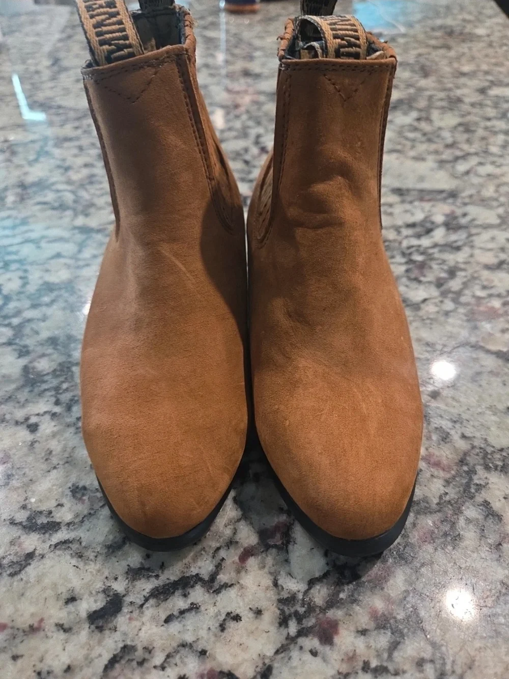 Girl's Tan Suede  Boots